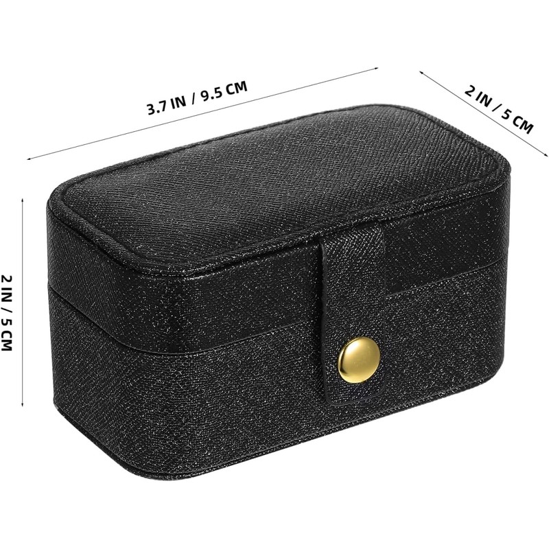 KALLORY Joyero De Viaje Mini Portátil Estuche Para Pendientes y