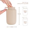 BosilunLife Khaki Soap Dispenser Set - 2 Pack 12oz Ceramic