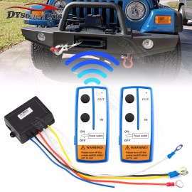 DYSO 12V 100ft Wireless Recovery Winch Remote Control Kit For UTV ATV Polaris RZR 900