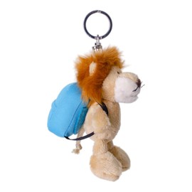 NIKI Outdoor Products Key Holder, Lion, 3.9 inches (10 cm), Backpack, Blue, Kids, W2.4 x D2.4 x H, Braun