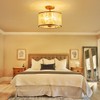 AGV LIGHTING CL022 K9 Crystal Semi Flush Mount Ceiling Light