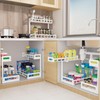 Under Sink Organizer 2 Pack, 2-Tier Easy-Glide Pull Out Cabinet