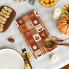 Artoid Mode Checkered Stripe Pumpkin Turkey Thanksgiving Kitchen Towels Dish