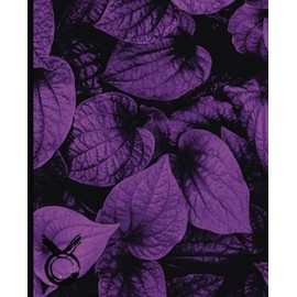 Violet Leaves Taurus Nature Earth Journal Notebook