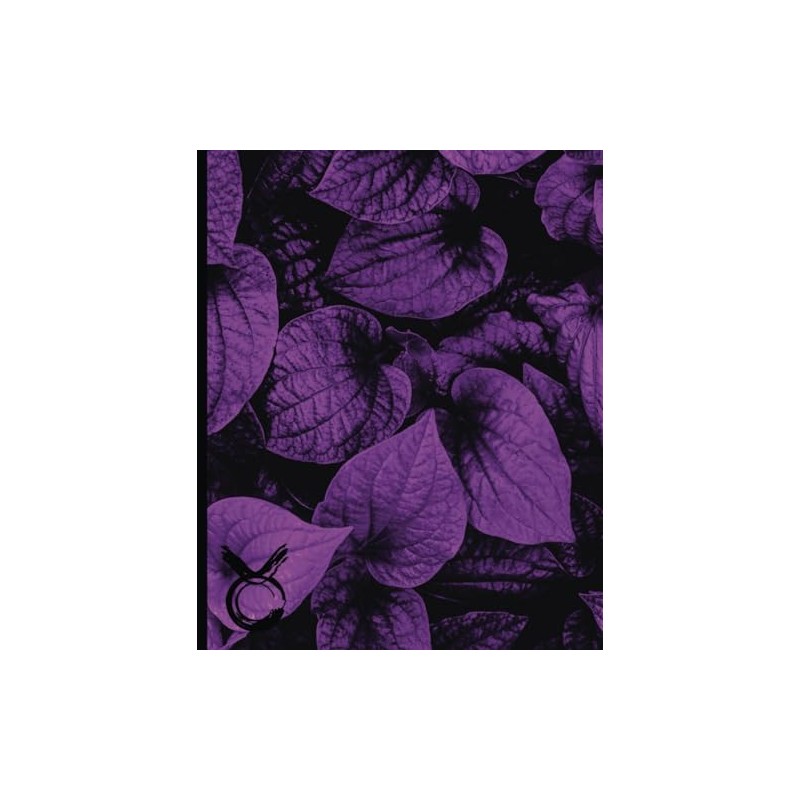 Violet Leaves Taurus Nature Earth Journal Notebook