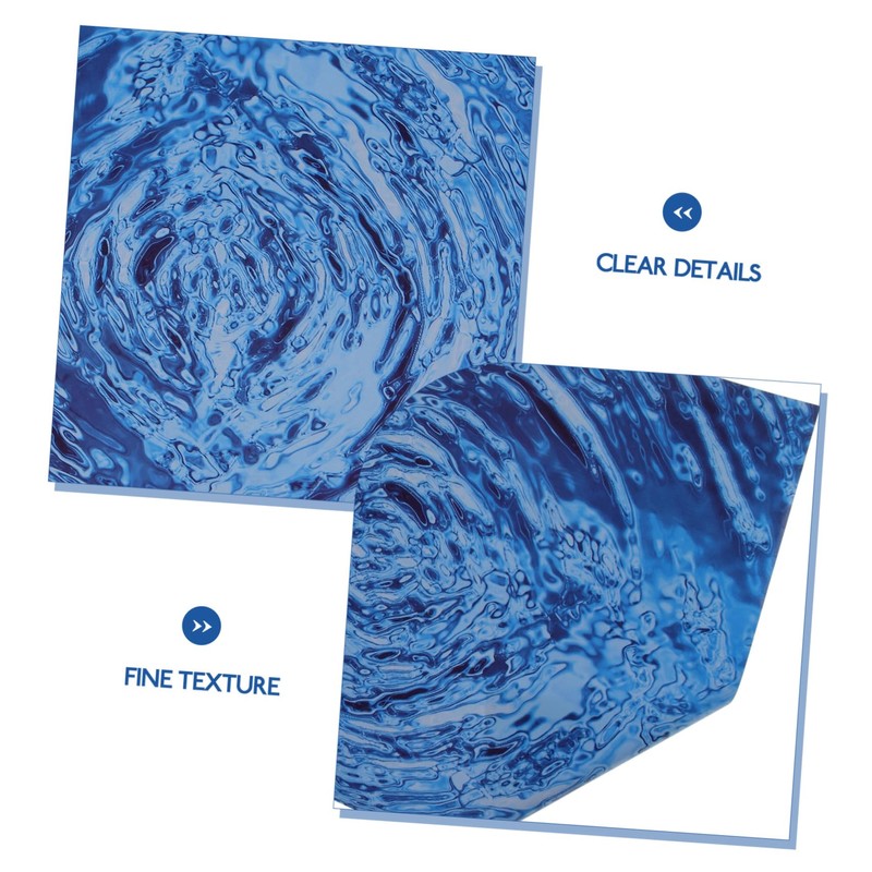 DOITOOL 1 Sheet Water Surface Sticker Water Grain Wallpaper for