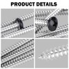 Black Head 50 PCS #10x3 Stainless Steel Phillips Pan Head