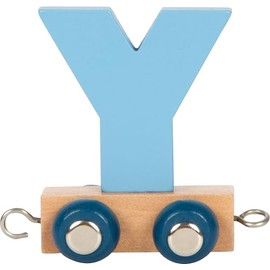 small foot Polar Y Wooden Letter Train, Wooden Train, Can Be Individually Combined, for Decorating and Gifting, 12595