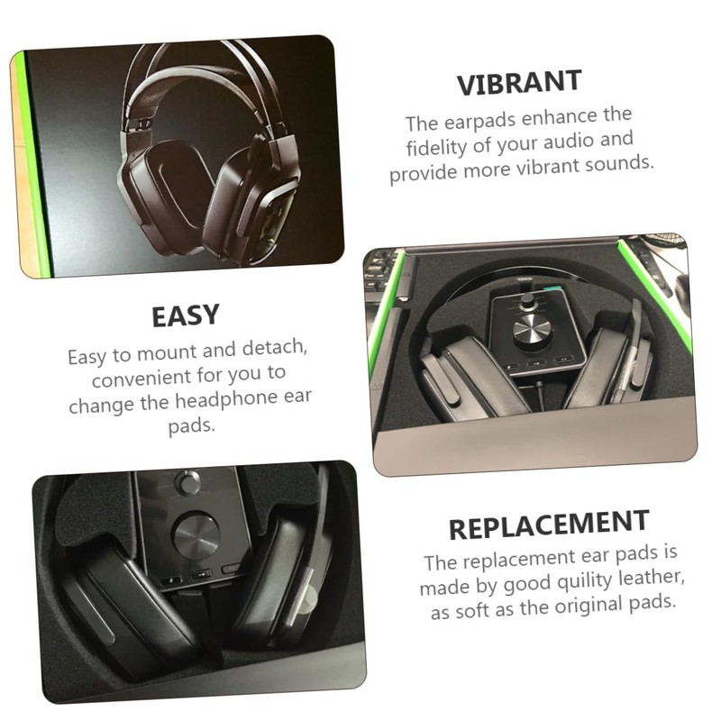 Operitacx 2sets Replacement Headphone Ear Pads Compatible with Razer Soft