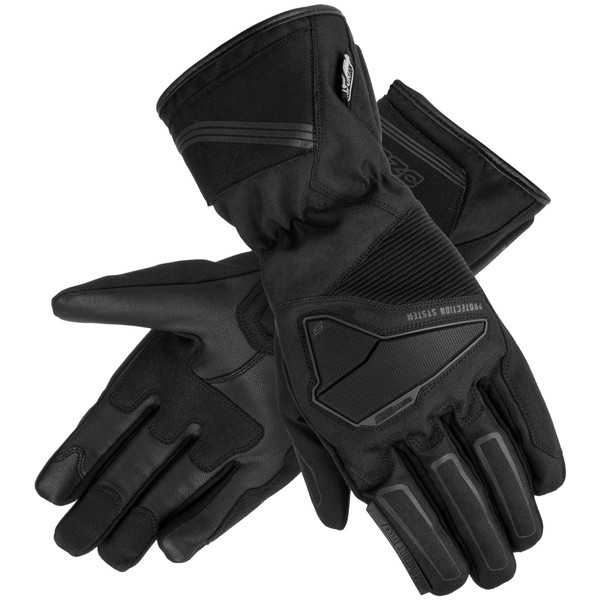 OZONE MOTO Touring WP Men's Motorcycle Gloves, Leather and Textile,