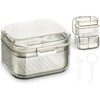 ACWOO Denture Box with Strainer, Portable Container for False Teeth,