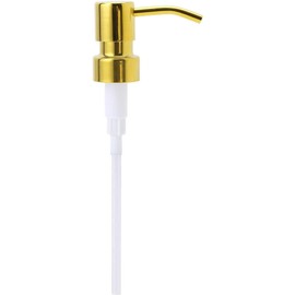 Gold One Size Soap Dispenser Pump Replacement/Liquid Bottle Soap Pumps, Metal Bronze Soap Lotion Container Countertop Soap Dispensers