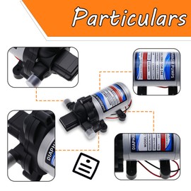 LEVANLIGHT Rv Water Pump,12v Diaphragm pump,2088-554-144/2088-403-144 Fresh Water Pump,12v 3.5 Gallons per Minute,45 psi,1/2 npt Connection