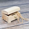 Wooden World - Wooden box with key ecological chest case
