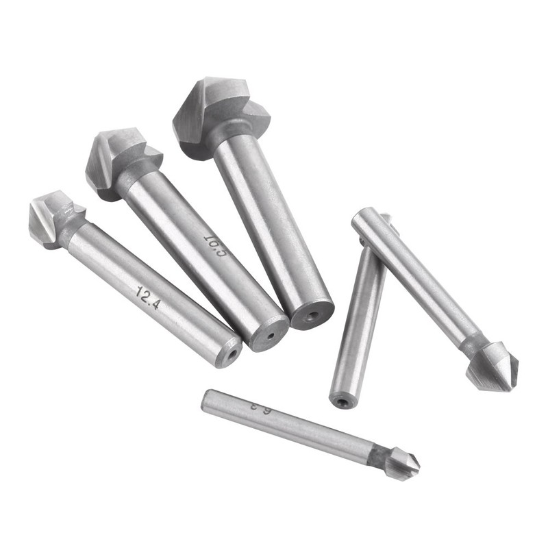 Juego de brocas avellanadoras, avellanador práctico, avellanador de aluminio de