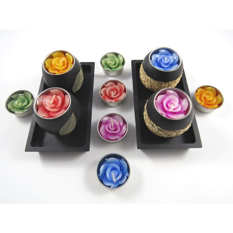 10 Scented Rose Tea Lights & Tea Light Refills