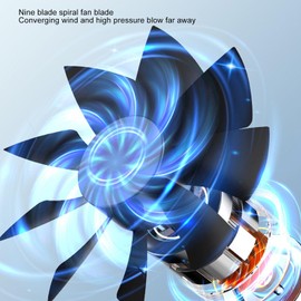 Portable Air Conditioner, Water Cooled Low Energy Consumption Evaporative Air Cooler 500ml Water Long Lasting Spray Desktop Cooling Fan for Home Camping Car Office