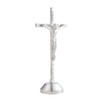 Imerance Crucifix Wall Cross Small Metal Slender Catholic Crosses Silver