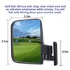 YGOLF Golf Cart Side Mirrors (Black+White)