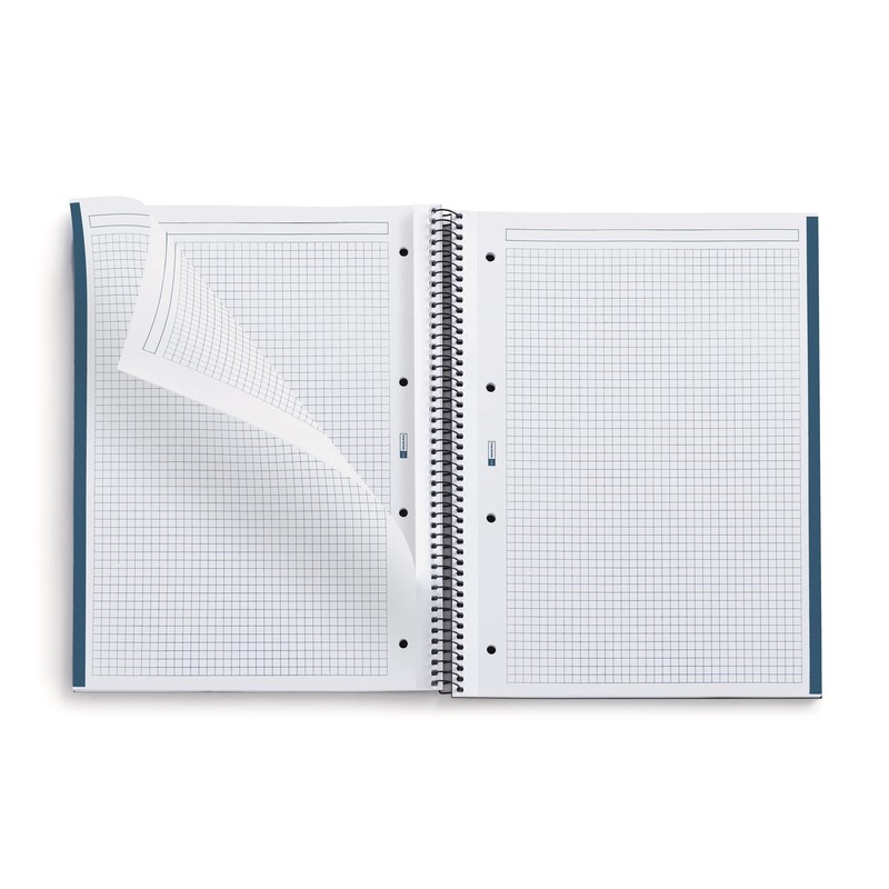 Miquelrius - 100% Recycled Notebook, 1 Coloured Strip, A4, 80