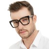WEMOOTANTS Bifocal Reading Glasses 1.25 for Women Men Square Bifocals