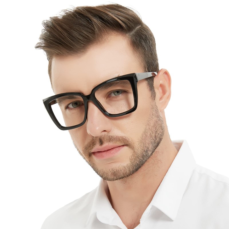 WEMOOTANTS Bifocal Reading Glasses 1.25 for Women Men Square Bifocals