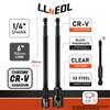 LLNEDL 1/4 inch Drive Socket Set & Nut Driver Set