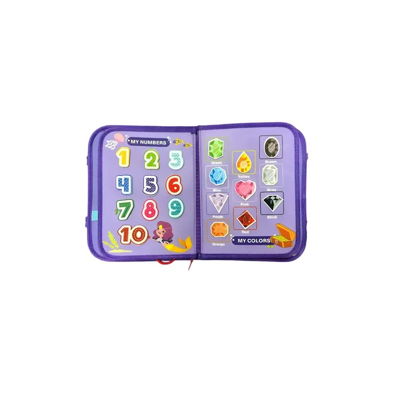Portafolio Montessori Tablero Sensorial Maletin Educativo