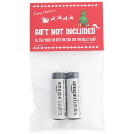 Gift Not Included Batteries Gag Gift - Funny Prank for Present Adults for Women Men - Stocking Stuffer for Him Her Boyfriend Girlfriend