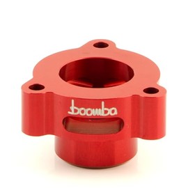 Blow Off Valve Adapter V1 for Ford EcoBoost, Fits Fiesta ST, Fusion, Escape, Edge, Mustang, Maverick, Bronco Sport, CNC Billet Aluminum VTA Spacer (Red)