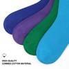Sakusock Men's Colorful Combed Cotton Crew Socks – Dress Neon