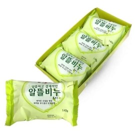 Malpyo economical soap cucumber scent 140g 3 packs / 말표 알뜰비누 오이향 140g 3개입