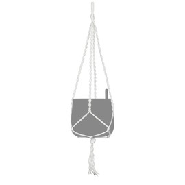 Lechuza YULA Macramé Planter Suspension L85 cm White