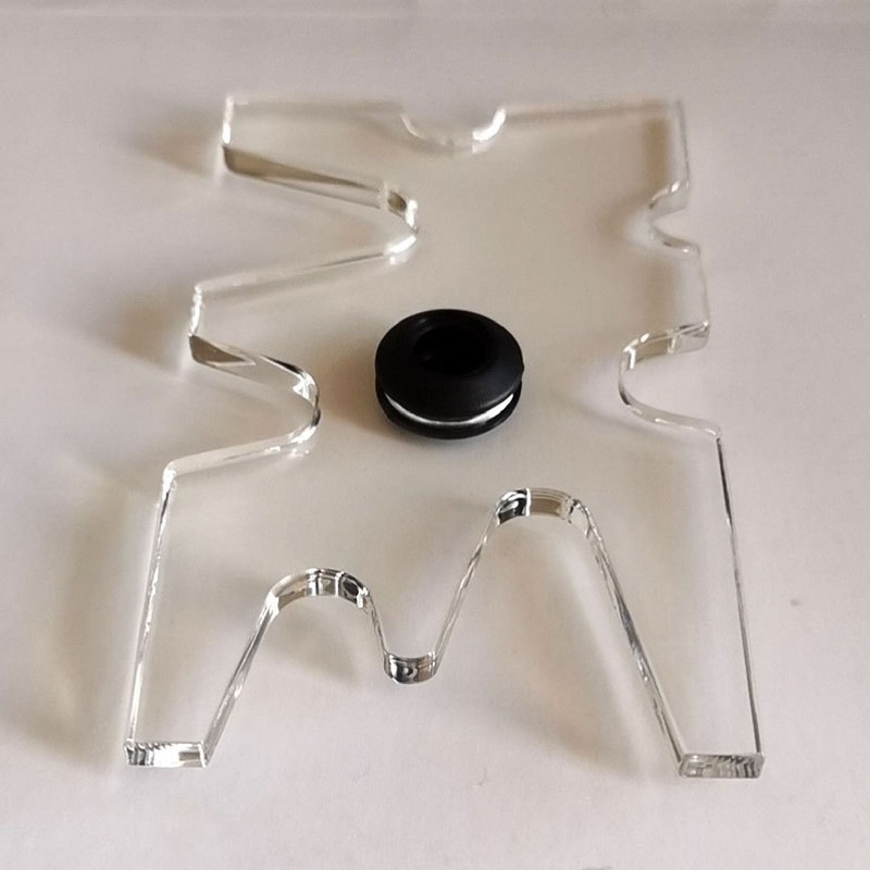 Billiard Bridge Head Portable Clear Acrylic Snooker Pool Cue Moosehead