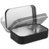 Ouligay Tins Container Rectangular Small Tin Box Metal Empty Hinged