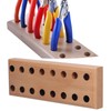 Plier Organizer Pine Wood Display Stand Base Wooden Cutter Holder