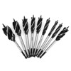 9pcs Wood Drill Bit High Carbon Steel 4-Fulte 4-Slot Hex