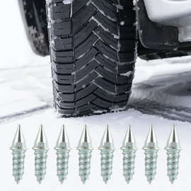 50 Pieces Tyre Bolt Bolts, Non-Slip Screw, Tyre Snow Chains, Tyre Spikes, Car Tire Bolt Screw for Snowmobile, Tractor, Motorcycle, Bicycles