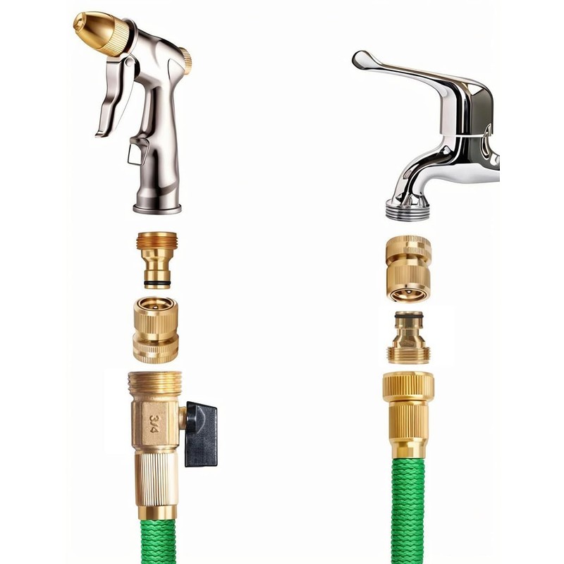 Garden Hose Quick Connector, 3/4 Inch GHT Thread Quick Connect