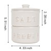 Vintage Ceramic Salt and Pepper Shaker Set Condiments Cellar Stacking