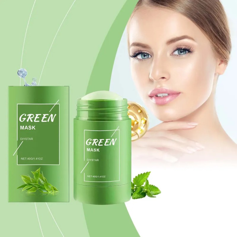 Mascarilla De Té Verde Efectiva En Barra, Máscara Limpiadora
