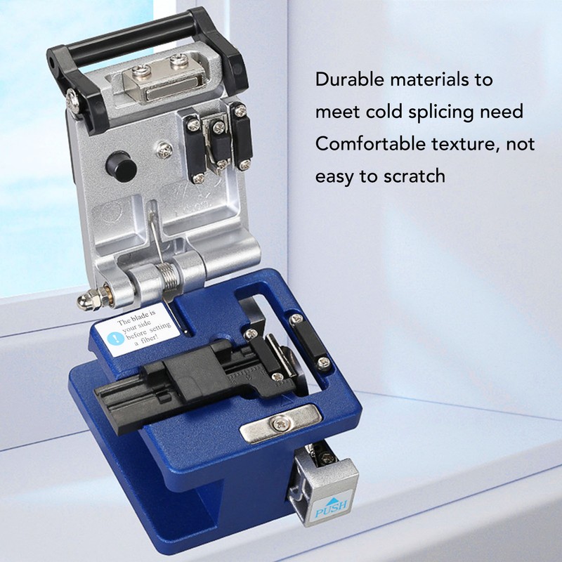 Fiber Optic Cleaver High Accuracy 12 Surfaces Blade Optical Fiber