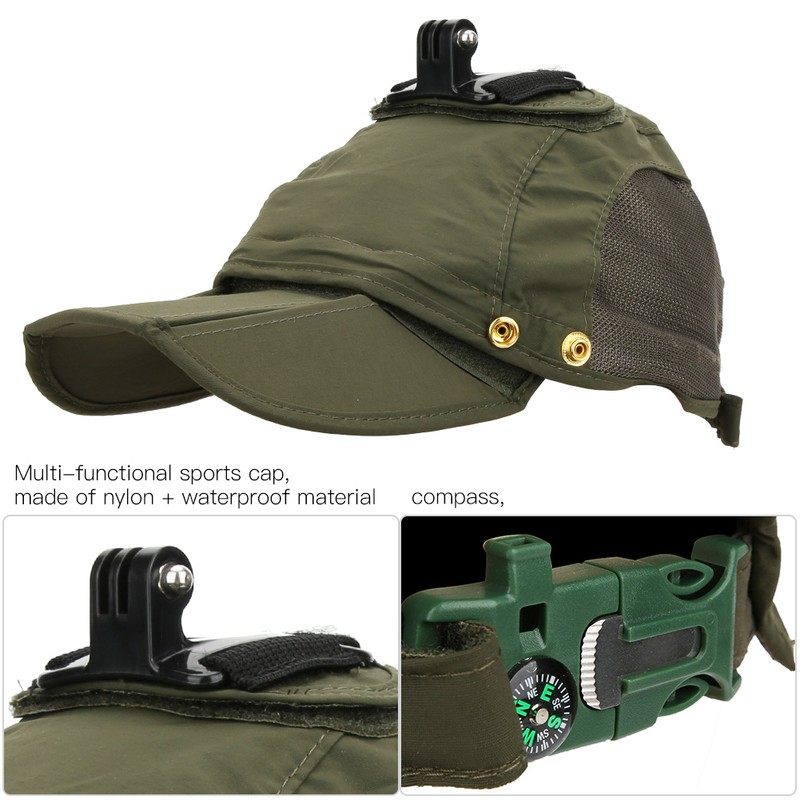 Sports Camera Multifunction Waterproof Baseball Hat Peaked Cap for DJI