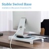 ONGHSD Silver Aluminum Alloy 360° Rotation Monitor Swivel Base, Wide