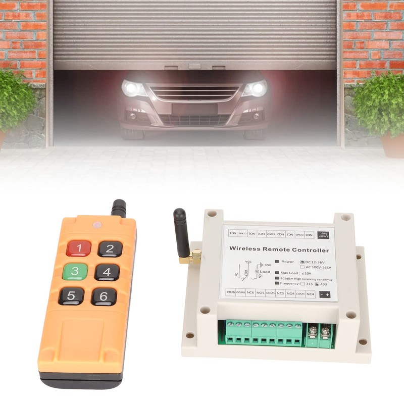 PUSOKEI Remote Control Switch, DC12-36V 10A Relay Wireless Control Switch,