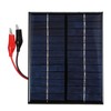 2W 12V Solar Panel with Clips Polycrystalline Silicon Solar Cell