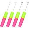 Guduling 4 Pcs Hair Crochet Hook,2 Size Crochet Hook for