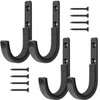 RALSPEC 4 x Padded Rifle Wall Mounting Hooks Brackets Gun