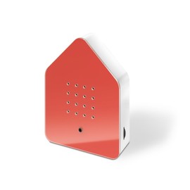 Relaxound Original Zwitscherbox "Red" - Modern Bird Chirping Box - Relaxing Bird Singing - Motion Sensor with Sound - Nature Sounds Soundbox (Red, 3.5 x 11 x 14.5)