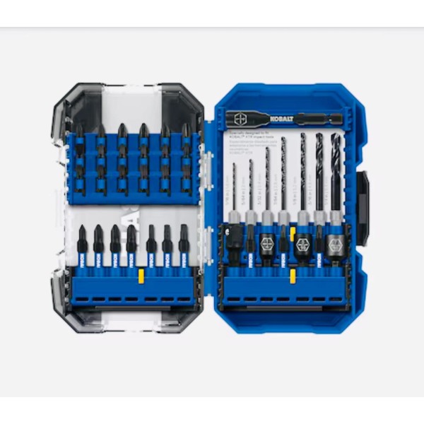 Kobalt XTR Impact Screwdriver Bit Set 40 Piece 1/4 Hex